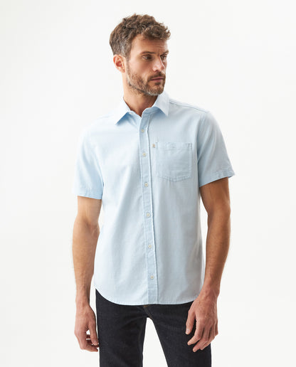 Men's Short Sleeve Shirt - Blue - 2