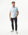 Men's Short Sleeve Shirt - Blue 619G033 - 3