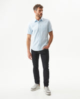 Men's Short Sleeve Shirt - Blue 619G033 - 3