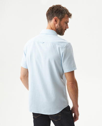 Men's Short Sleeve Shirt - Blue - 5