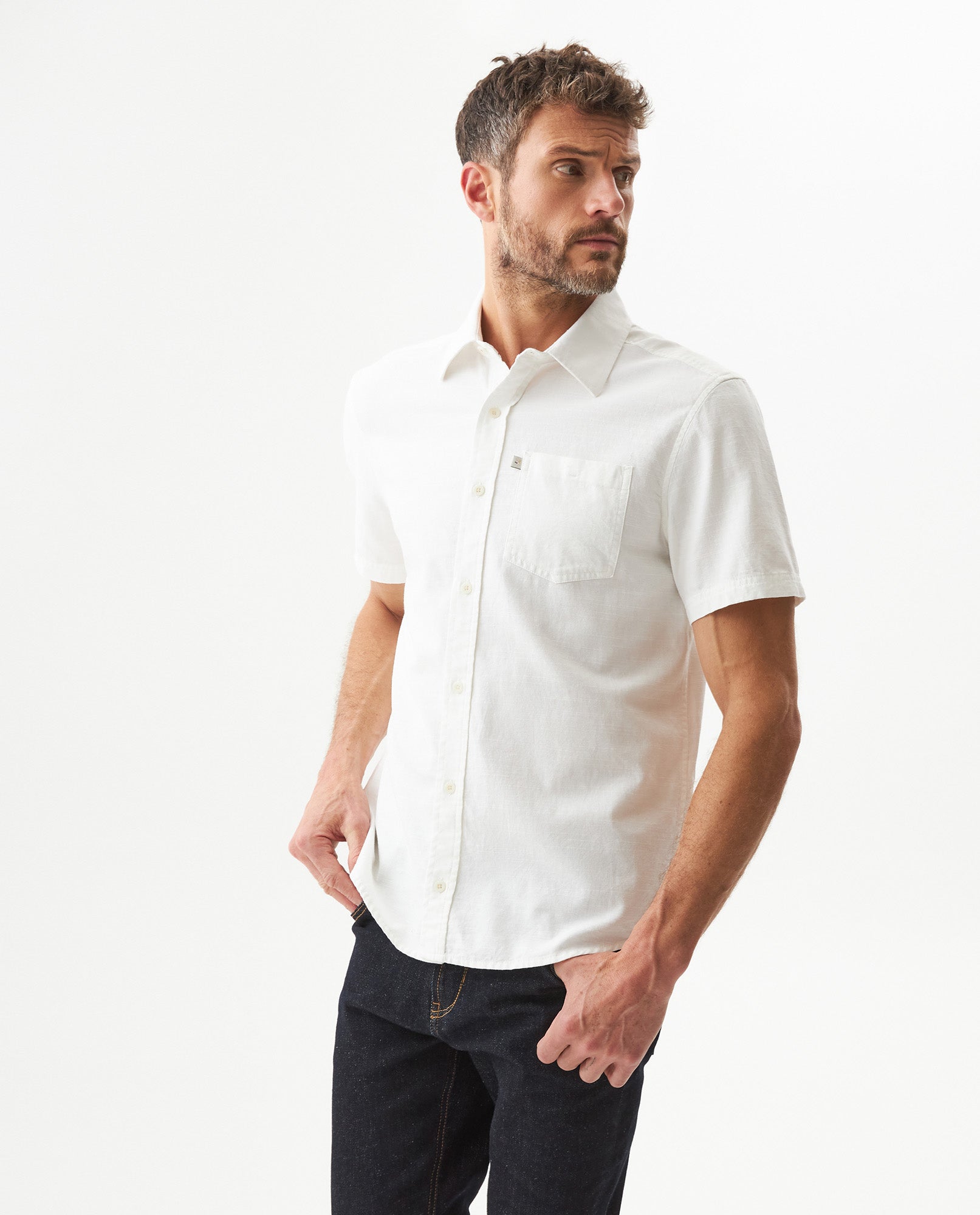 Men's Short Sleeve Shirt - Raw 619G033 - 1