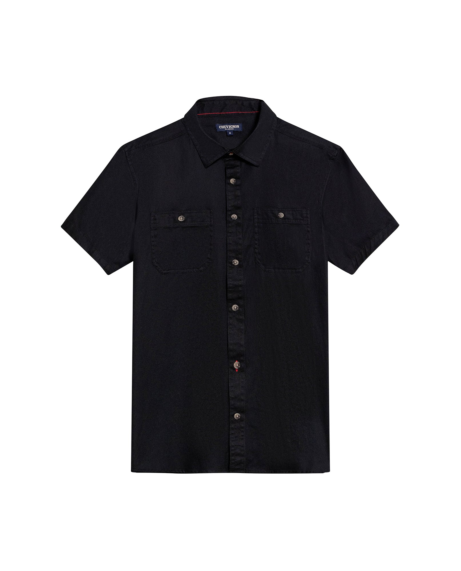 Men's Shirt, Short Sleeve - Black 619G034 - 2