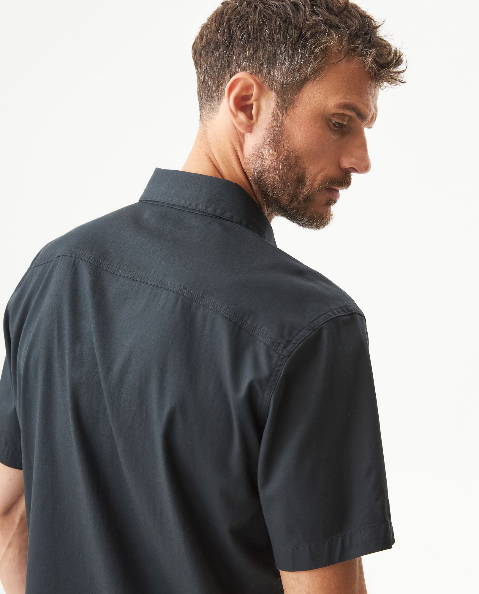 Men's Shirt, Short Sleeve - Black 619G034 - 6