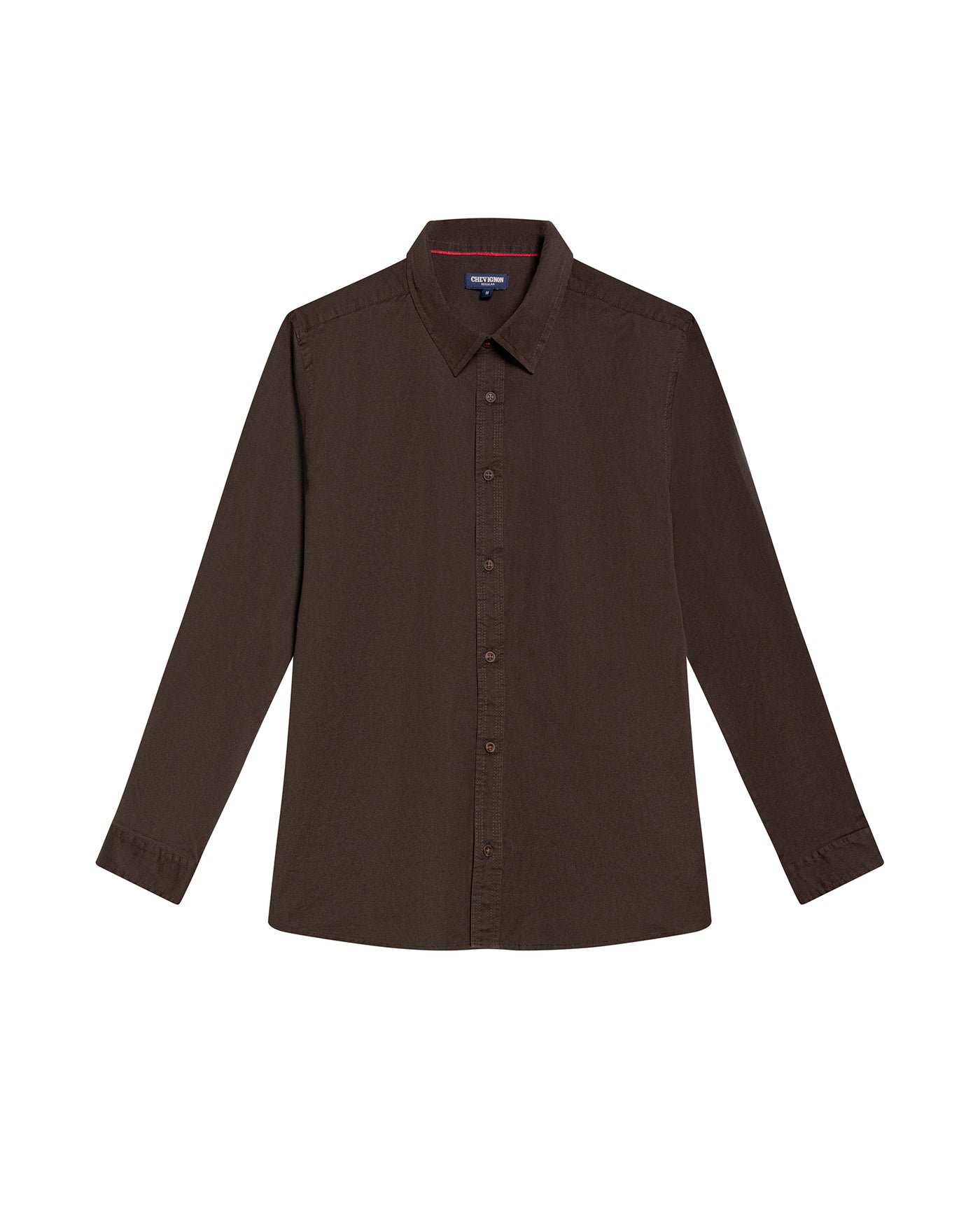 Men's Long Sleeve Regular Fit Shirt in Cotton Stretch Blend, Prestige 619G037 - 2