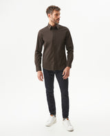 Men's Long Sleeve Regular Fit Shirt in Cotton Stretch Blend, Prestige 619G037 - 3