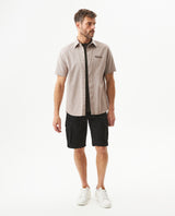 Men's Short Sleeve Classic Fit Shirt in Cotton, Glimmer 619G038 - 3