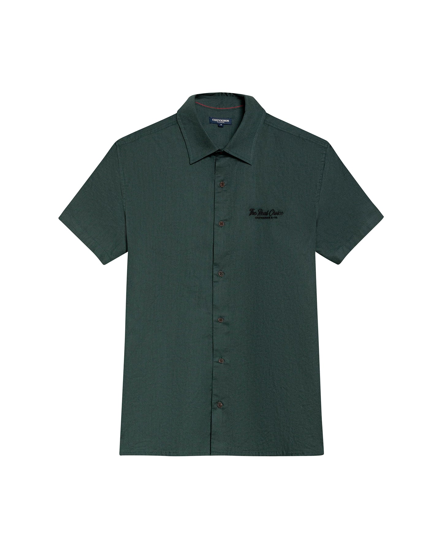 Men's Short Sleeve Shirt - Green - 1