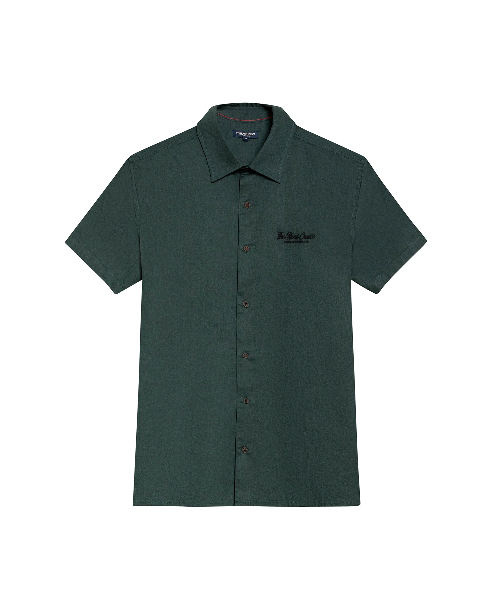 Men's Short Sleeve Shirt - Green - 1