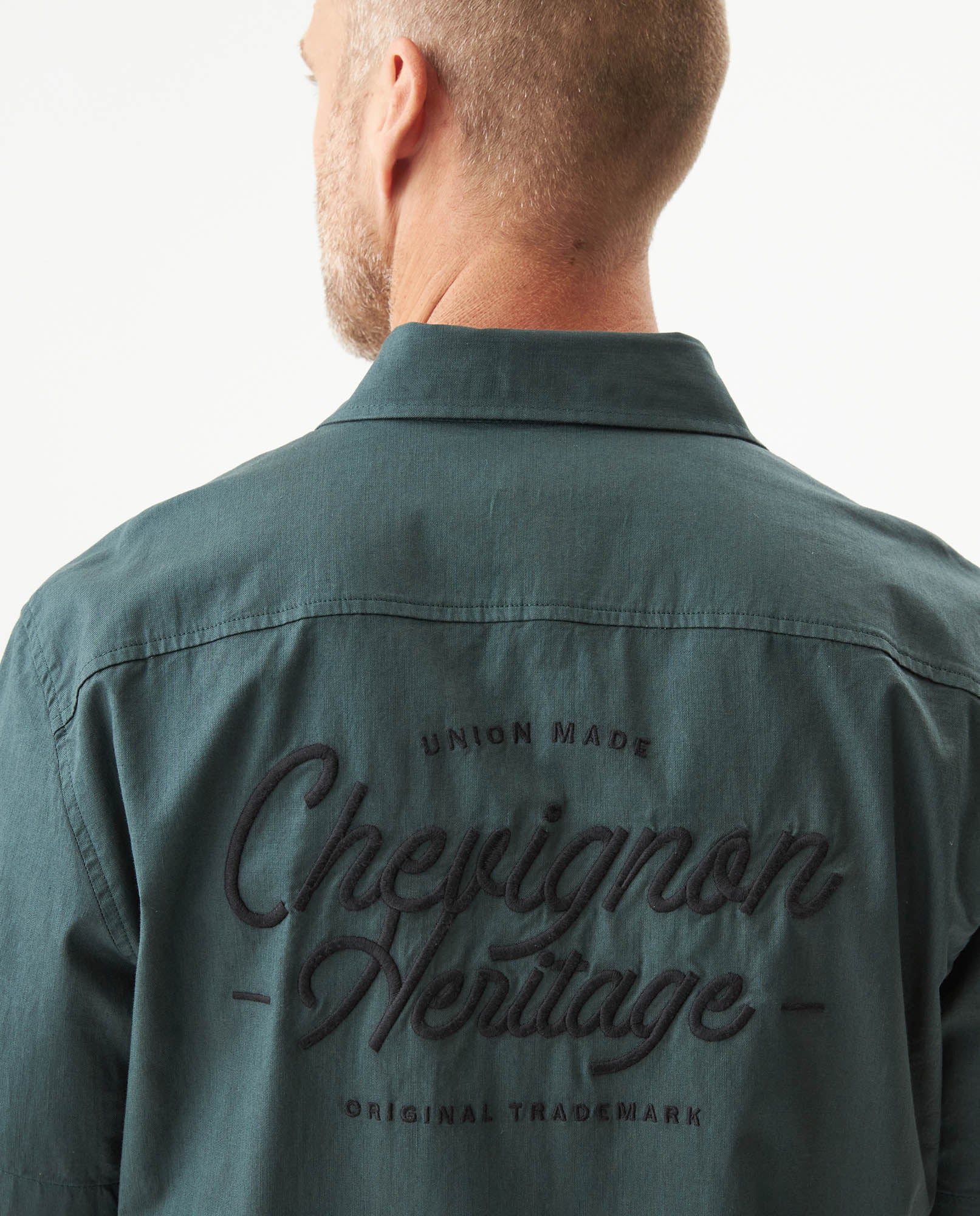 Men's Short Sleeve Shirt - Green - 6