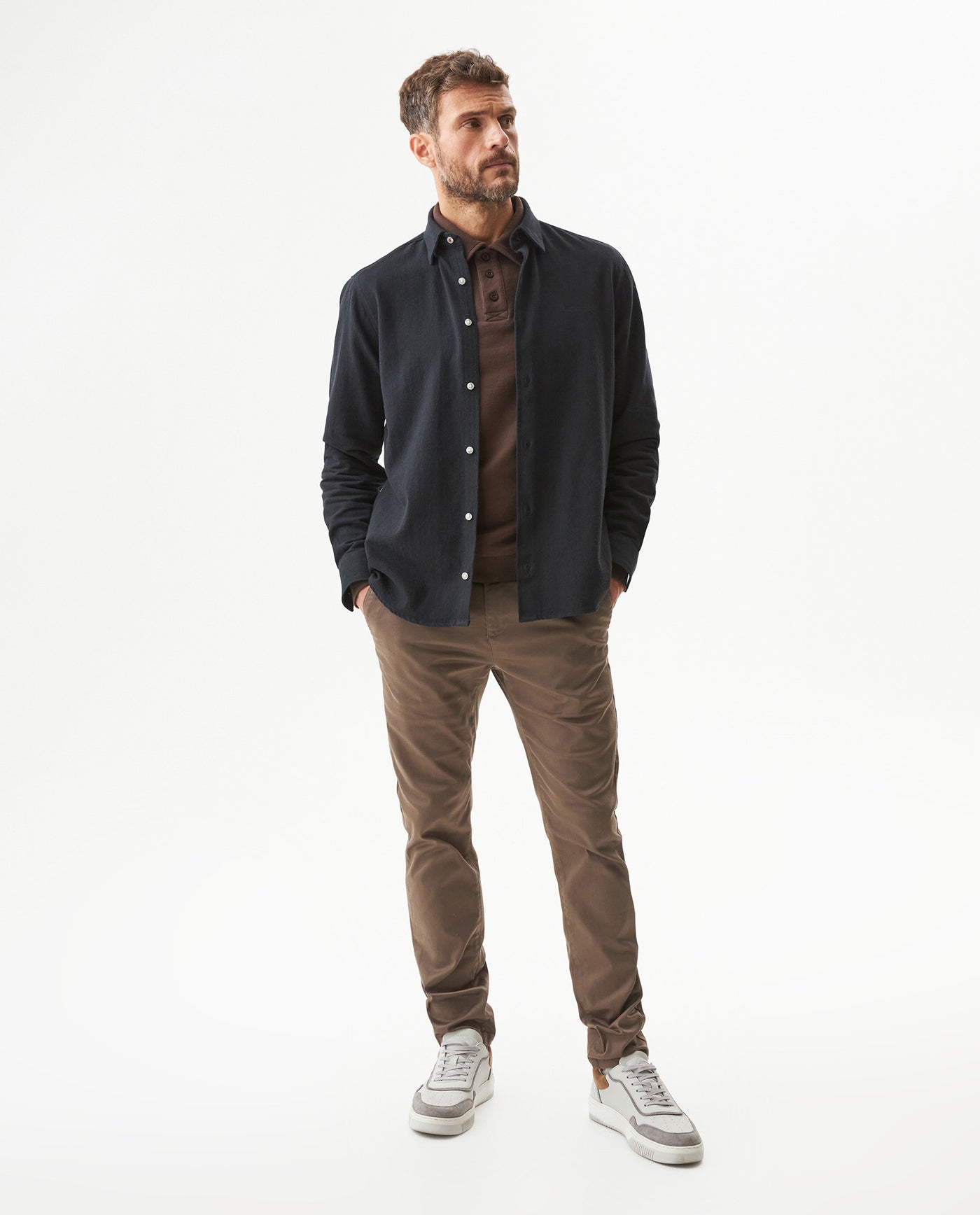 Men's Shirt, Long Sleeve - Black 619G042 - 3