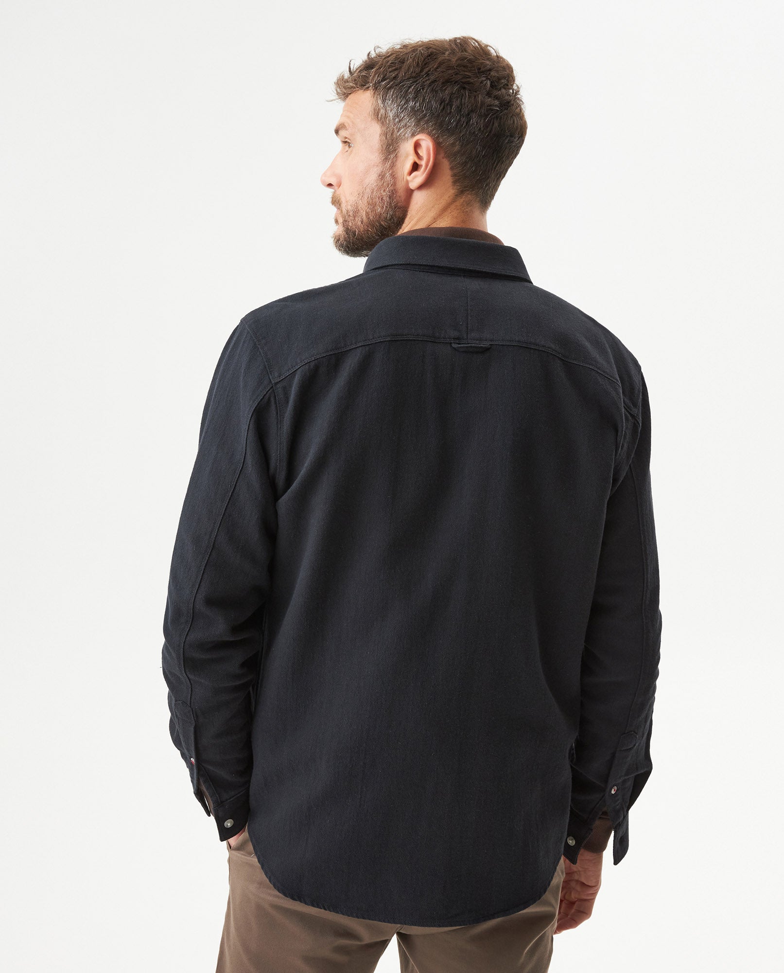 Men's Shirt, Long Sleeve - Black 619G042 - 5