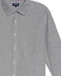 Men's Long Sleeve Classic Fit Striped Shirt in Cotton, Wharf 619G043 - 7