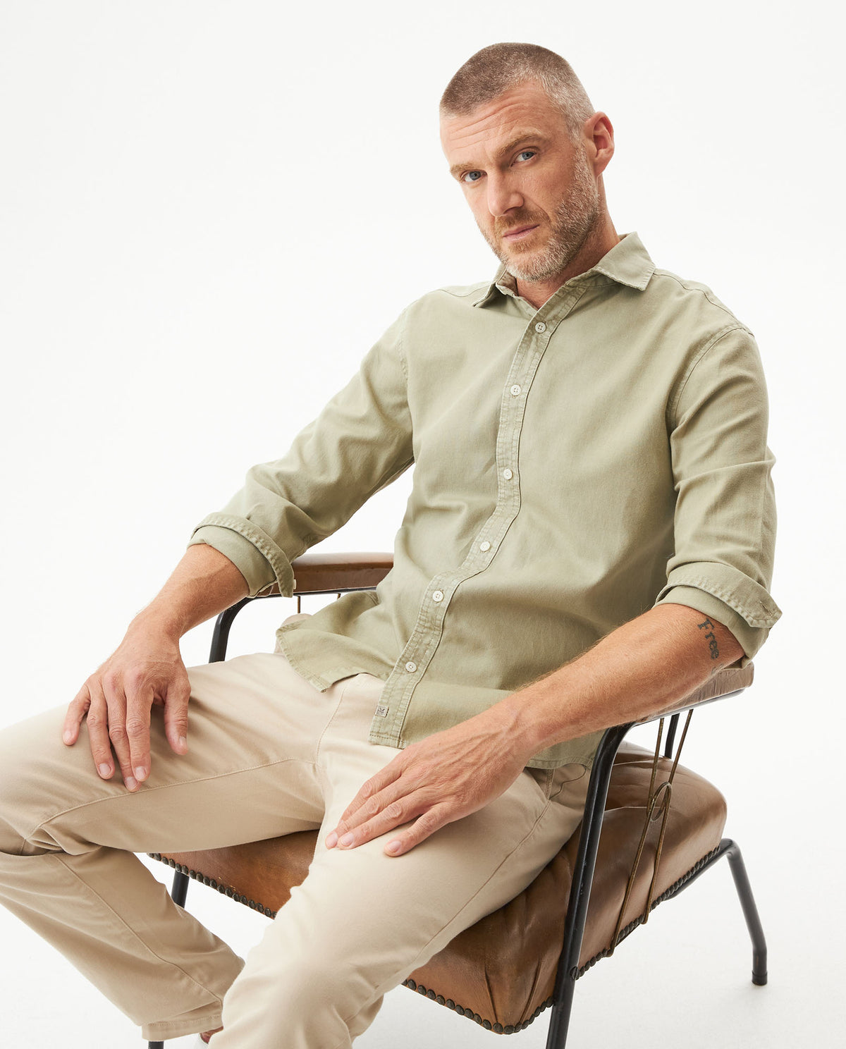 Men´s Spread Collar Shirt - Green 63_619G045_VER160213_4