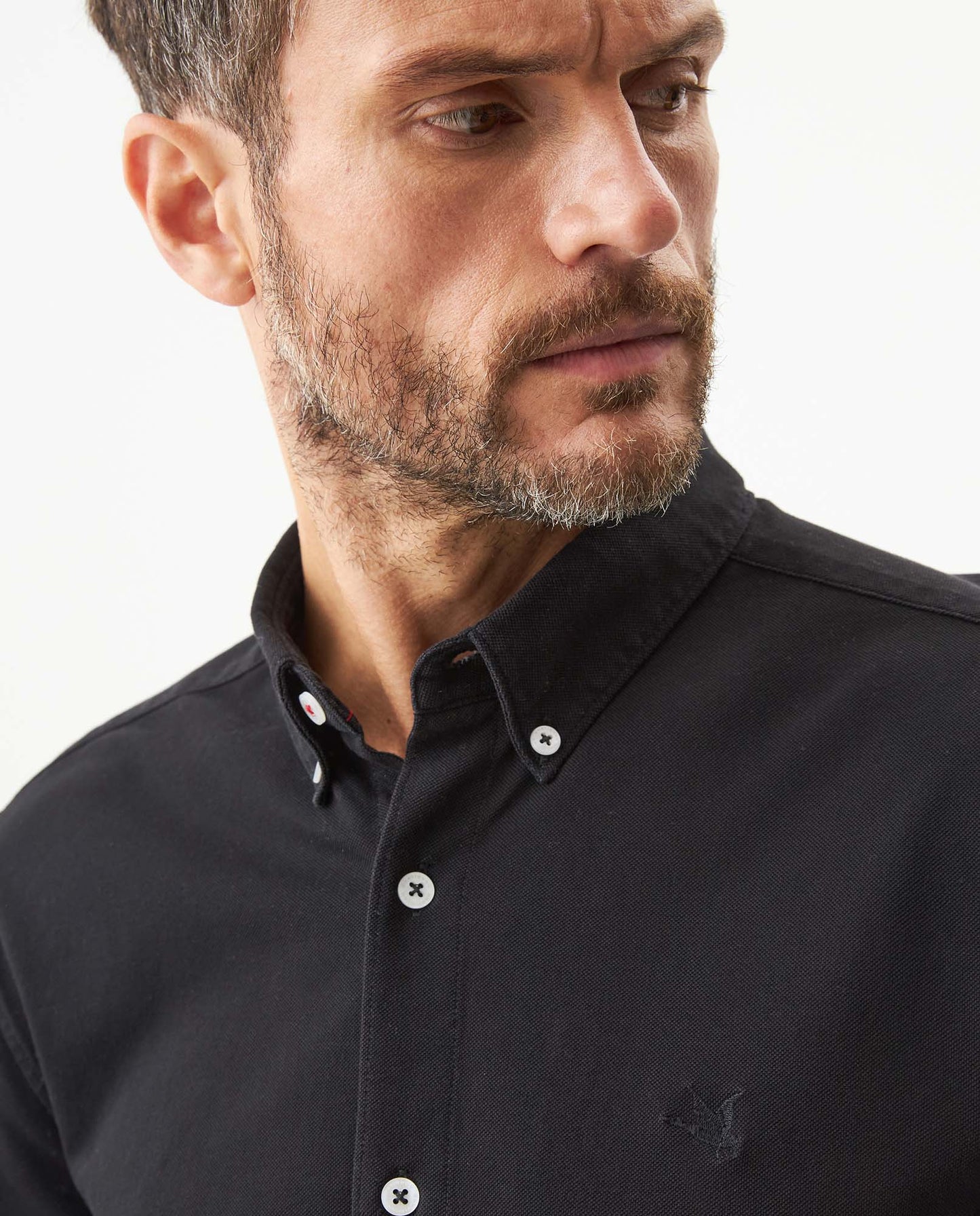 Men's Long Sleeve Shirt - Black - 4