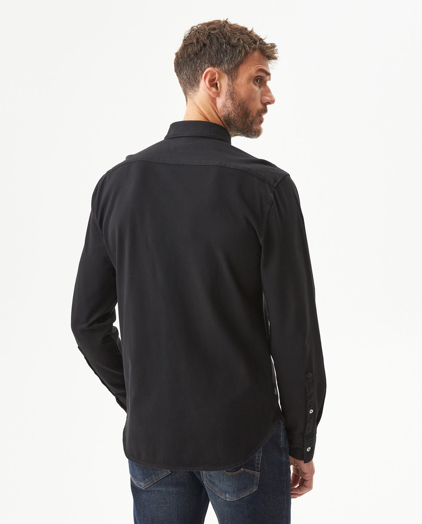Men's Long Sleeve Slim Fit Heavy Knit Shirt, Pier - 5