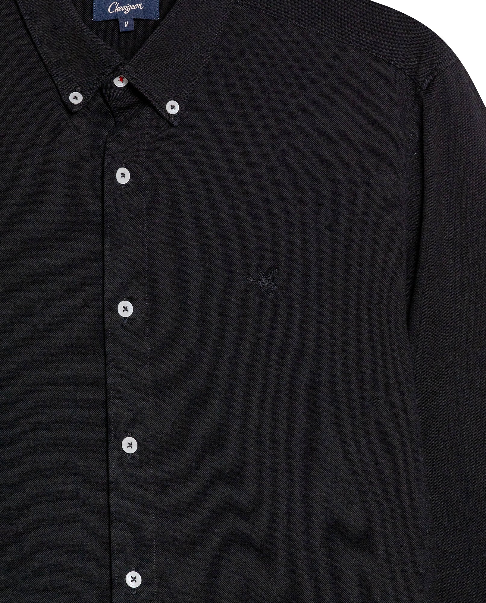 Men's Long Sleeve Shirt - Black - 7