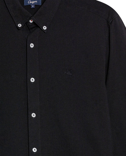 Men's Long Sleeve Shirt - Black - 7