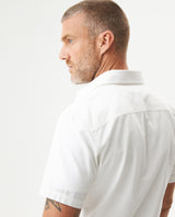 Men's Short Sleeve Slim Fit Button-Down Shirt in Cotton, Nautical - 6