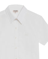 Men's Short Sleeve Slim Fit Button-Down Shirt in Cotton, Nautical - 7