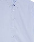 Men's Long Sleeve Slim Fit Micro Wind Tech Shirt in Polyester-Cotton Blend, Cascade - 7