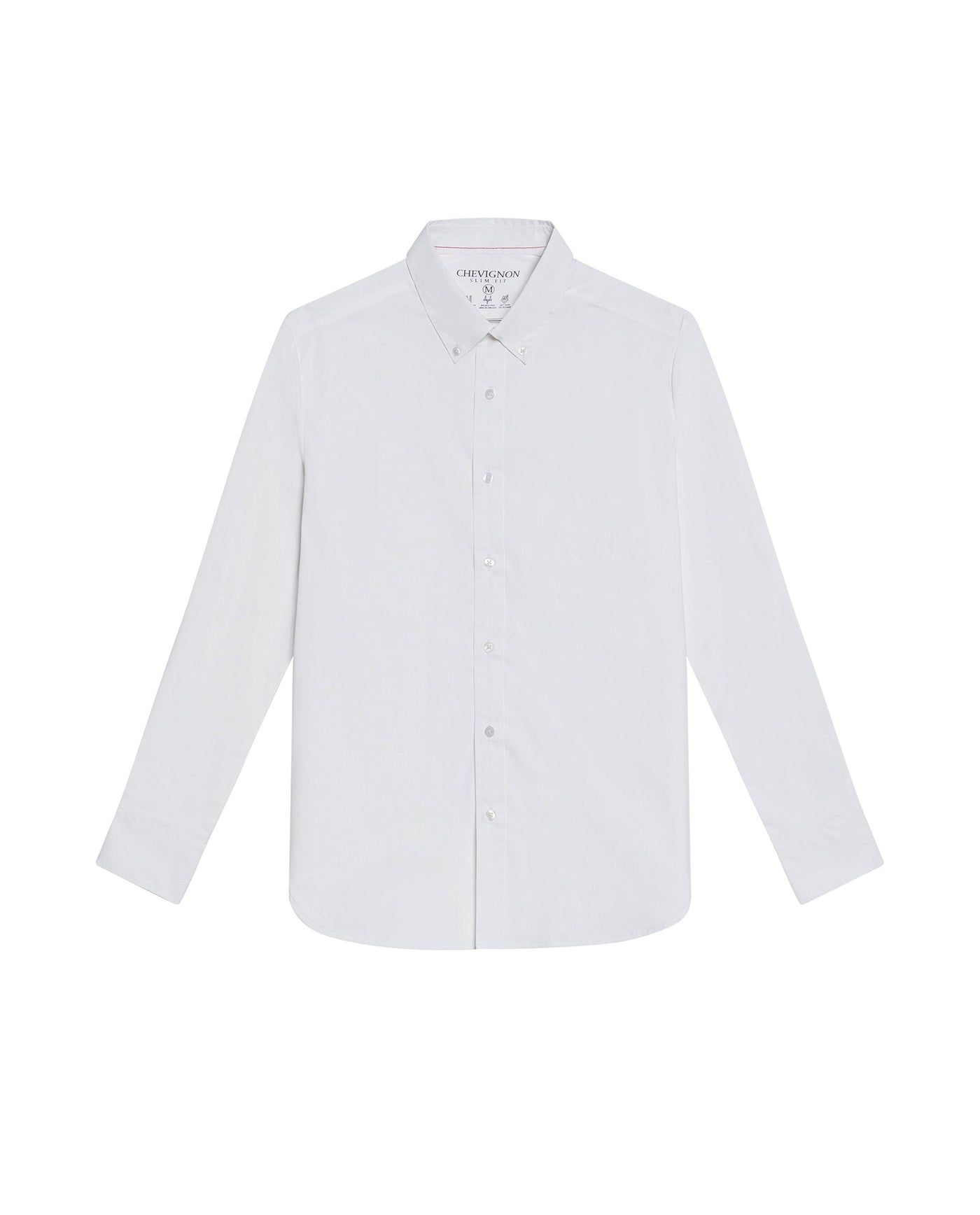 Men's Long Sleeve Slim Fit Micro Wind Tech Shirt in Polyester-Cotton Blend, Cascade - 3