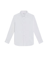 Men's Long Sleeve Slim Fit Micro Wind Tech Shirt in Polyester-Cotton Blend, Cascade - 3