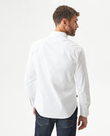 Men's Long Sleeve Slim Fit Micro Wind Tech Shirt in Polyester-Cotton Blend, Cascade - 5