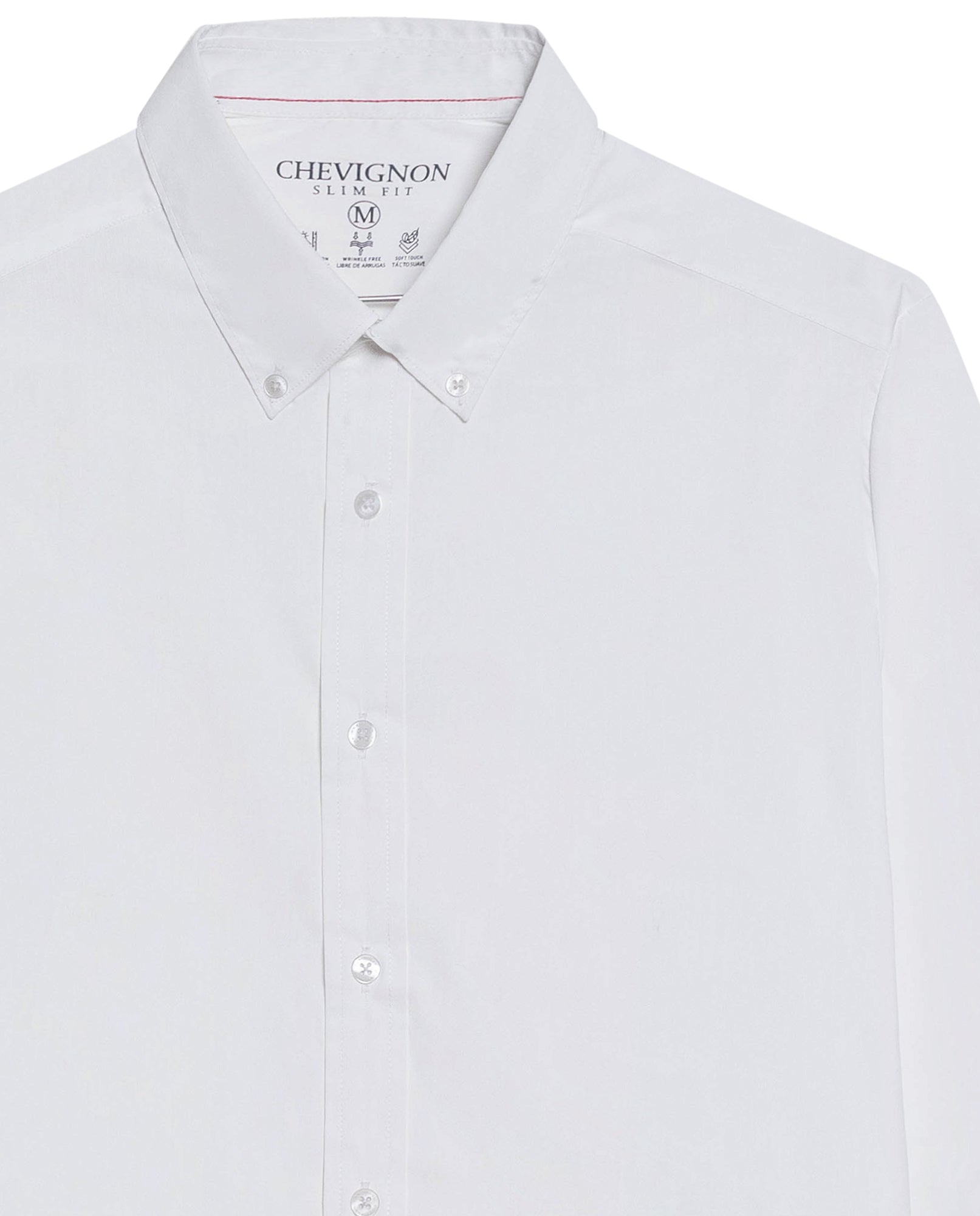 Men's Long Sleeve Shirt - White - 7