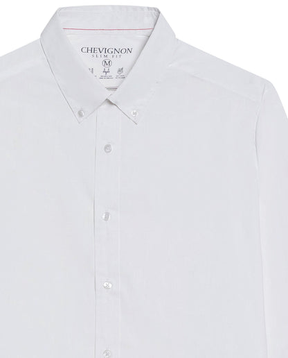 Men's Long Sleeve Shirt - White - 7