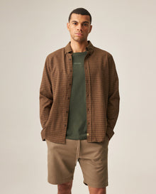 Men´s Slim Fit Shirt - Brown 63_619H005_CAF190915_3