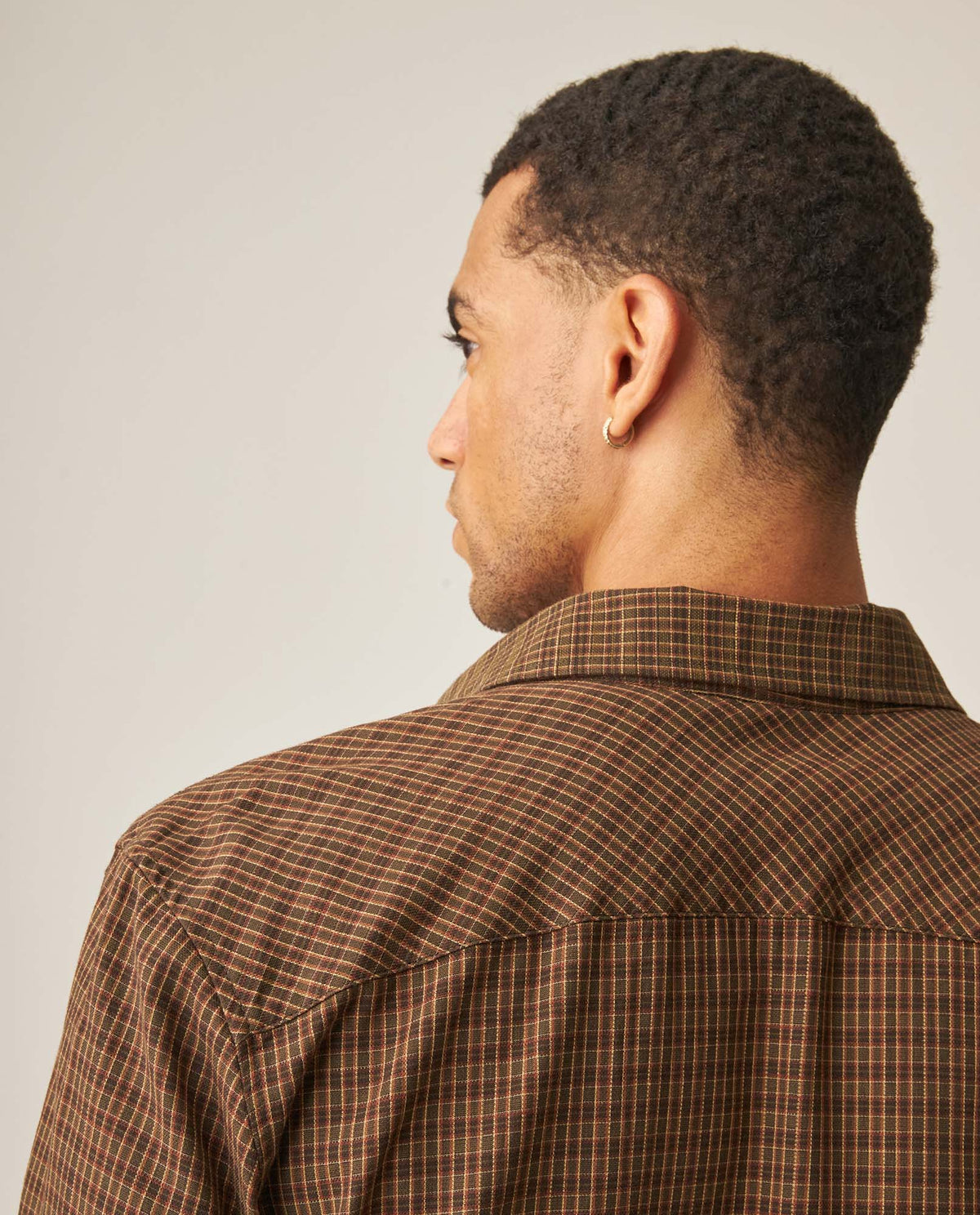 Men´s Slim Fit Shirt - Brown 63_619H005_CAF190915_6