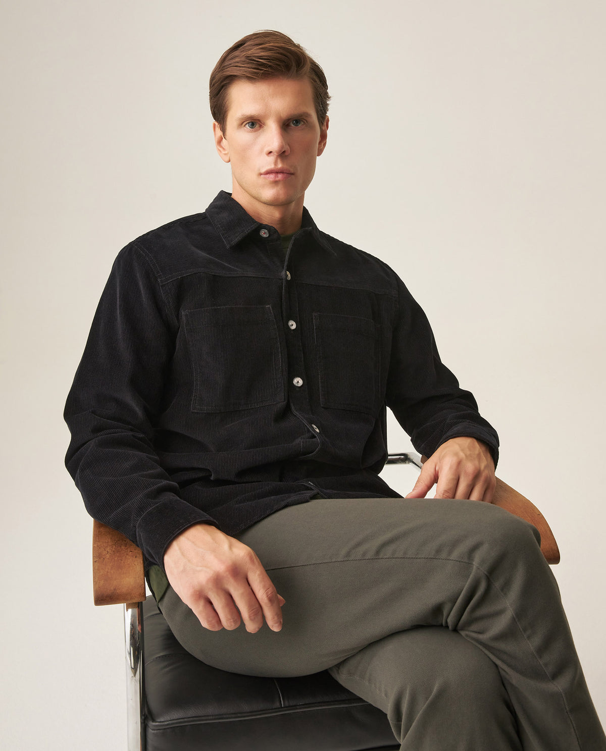 Men´s Corduroy Shacket - Black 63_619H700_NEG194007_0
