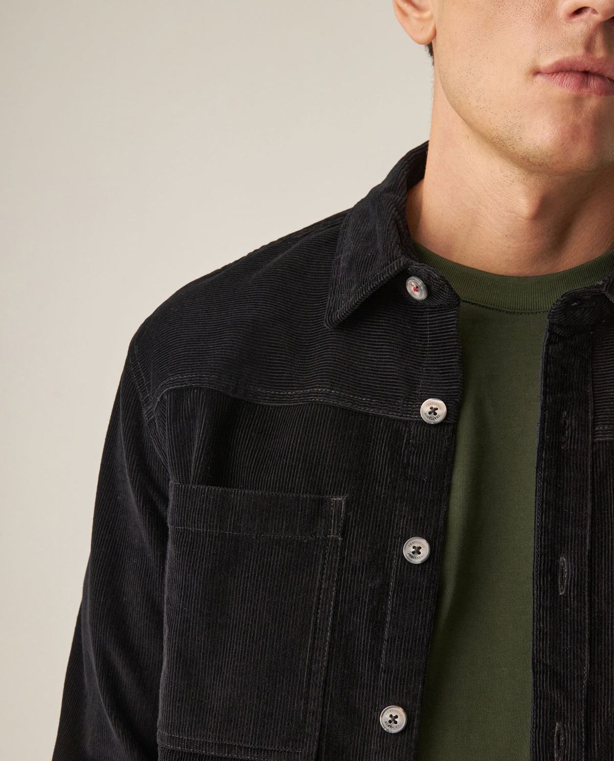 Men´s Corduroy Shacket - Black 63_619H700_NEG194007_4