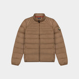 QUILTED WATER RESISTANT TOGS PUFFER IN BROWN