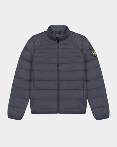 QUILTED WATER RESISTANT TOGS PUFFER IN GREY