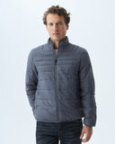 QUILTED WATER RESISTANT TOGS PUFFER IN GREY