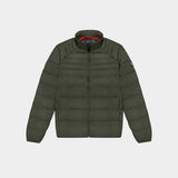 QUILTED WATER RESISTANT TOGS PUFFER IN GREEN