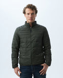 QUILTED WATER RESISTANT TOGS PUFFER IN GREEN