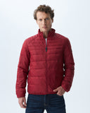 QUILTED WATER RESISTANT TOGS PUFFER IN RED