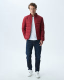 QUILTED WATER RESISTANT TOGS PUFFER IN RED