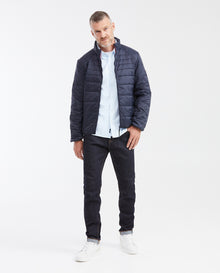 Mens Packable Quilted Jacket Water-Resistant in Polyamide - Blue 63_620G000_AZU194011_3