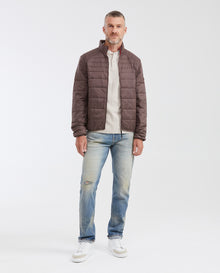 Mens Packable Quilted Jacket Water-Resistant in Polyamide - Brown 63_620G000_CAF191213_3