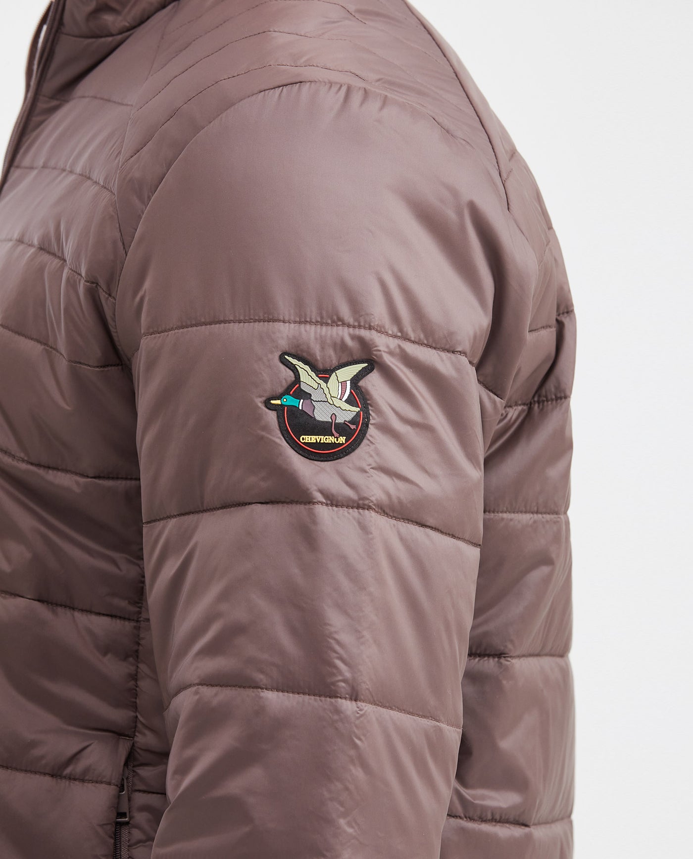 Mens Packable Quilted Jacket Water-Resistant in Polyamide - Brown 63_620G000_CAF191213_5