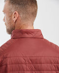 Mens Packable Quilted Jacket Water-Resistant in Polyamide - Brown 63_620G000_CAF191331_8