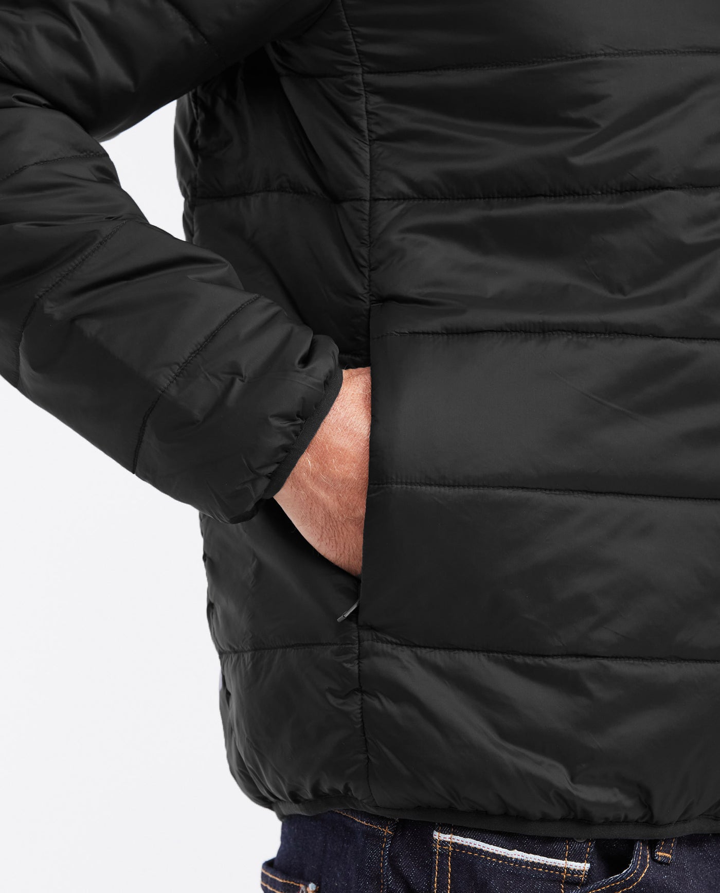 Mens Packable Quilted Jacket Water-Resistant in Polyamide - Black 63_620G000_NEG190303_5