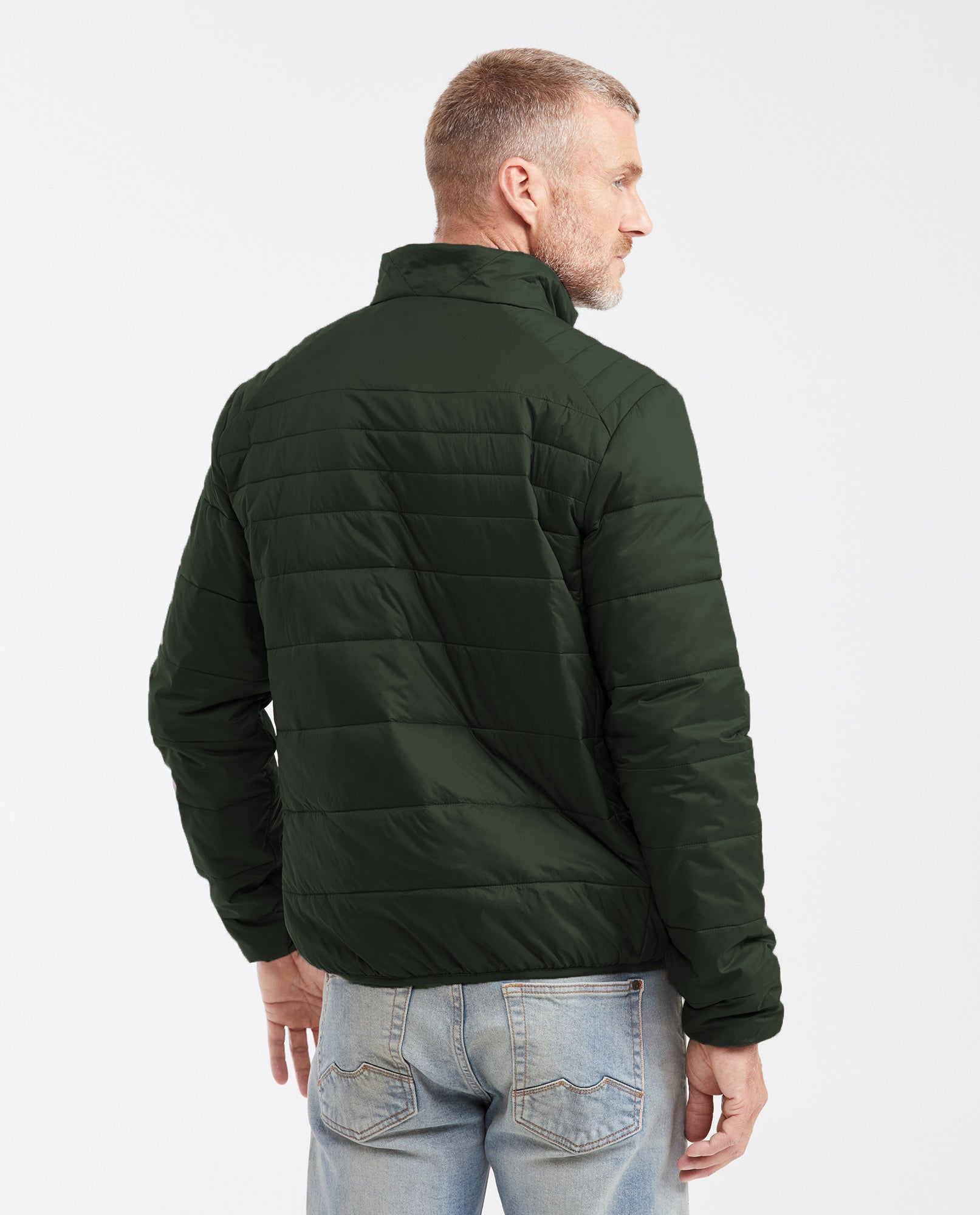 Mens Packable Quilted Jacket Water-Resistant in Polyamide - Green 63_620G000_VER190509_7