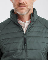 Mens Packable Quilted Jacket Water-Resistant in Polyamide - Dark Green 63_620G000_VER195406_4