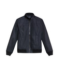 Mens High Collar Hidden Hood Jacket - Black 63_620H001_NEG194007_3