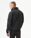 Mens High Collar Hidden Hood Jacket - Black 63_620H001_NEG194007_6