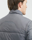 QUILTED WATER RESISTANT TOGS PUFFER IN GRAY